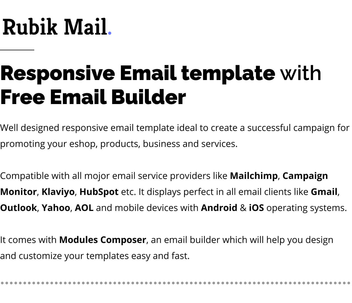 Rubik - Responsive Email for Agencies, Startups & Creative Teams