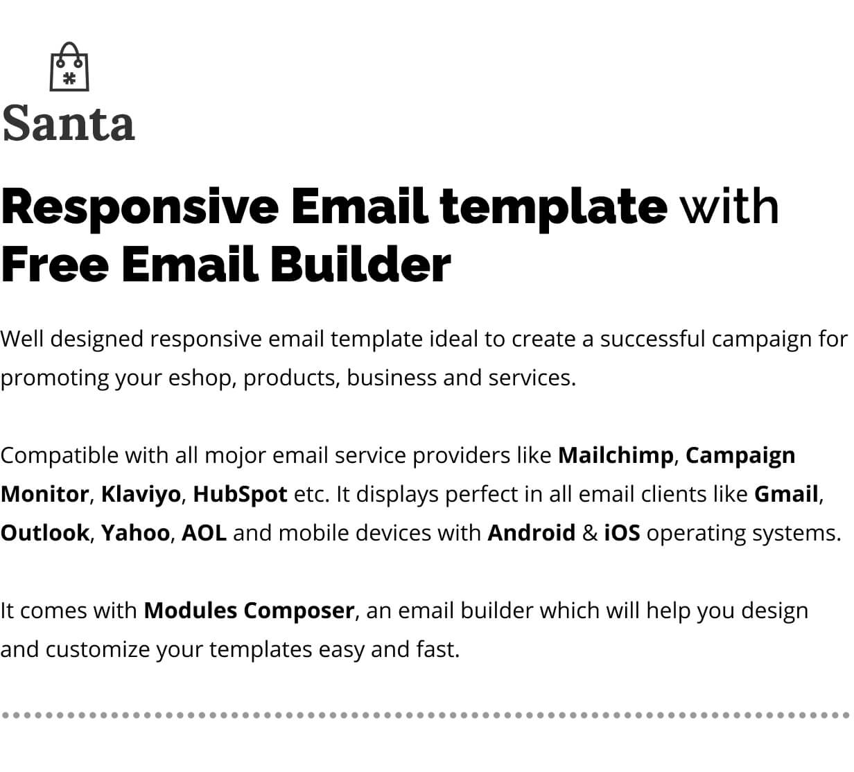 Santa - E-commerce Responsive Email