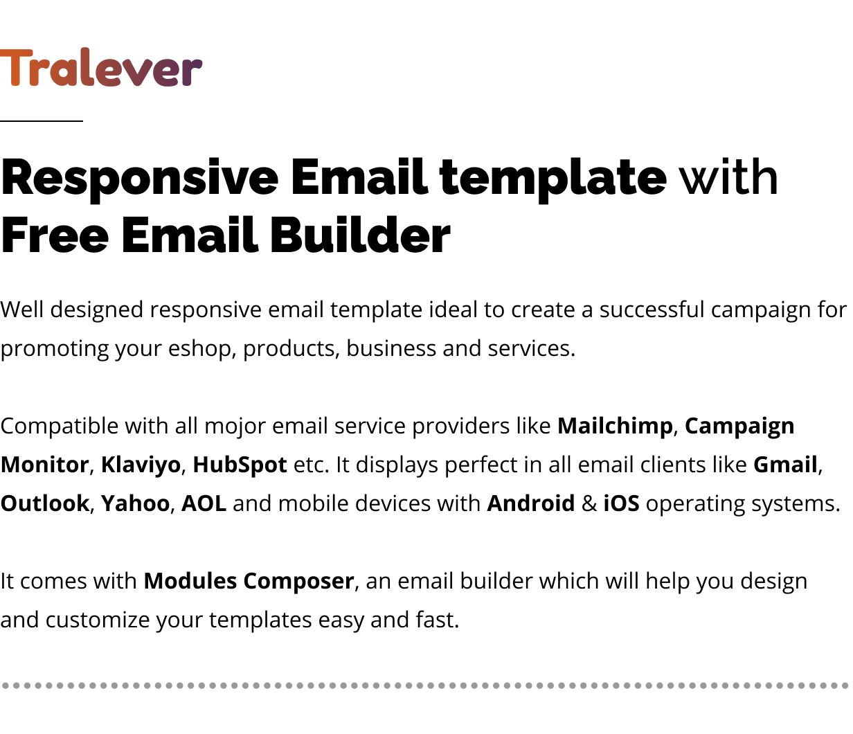 Tralever - Book & Travel Responsive Email