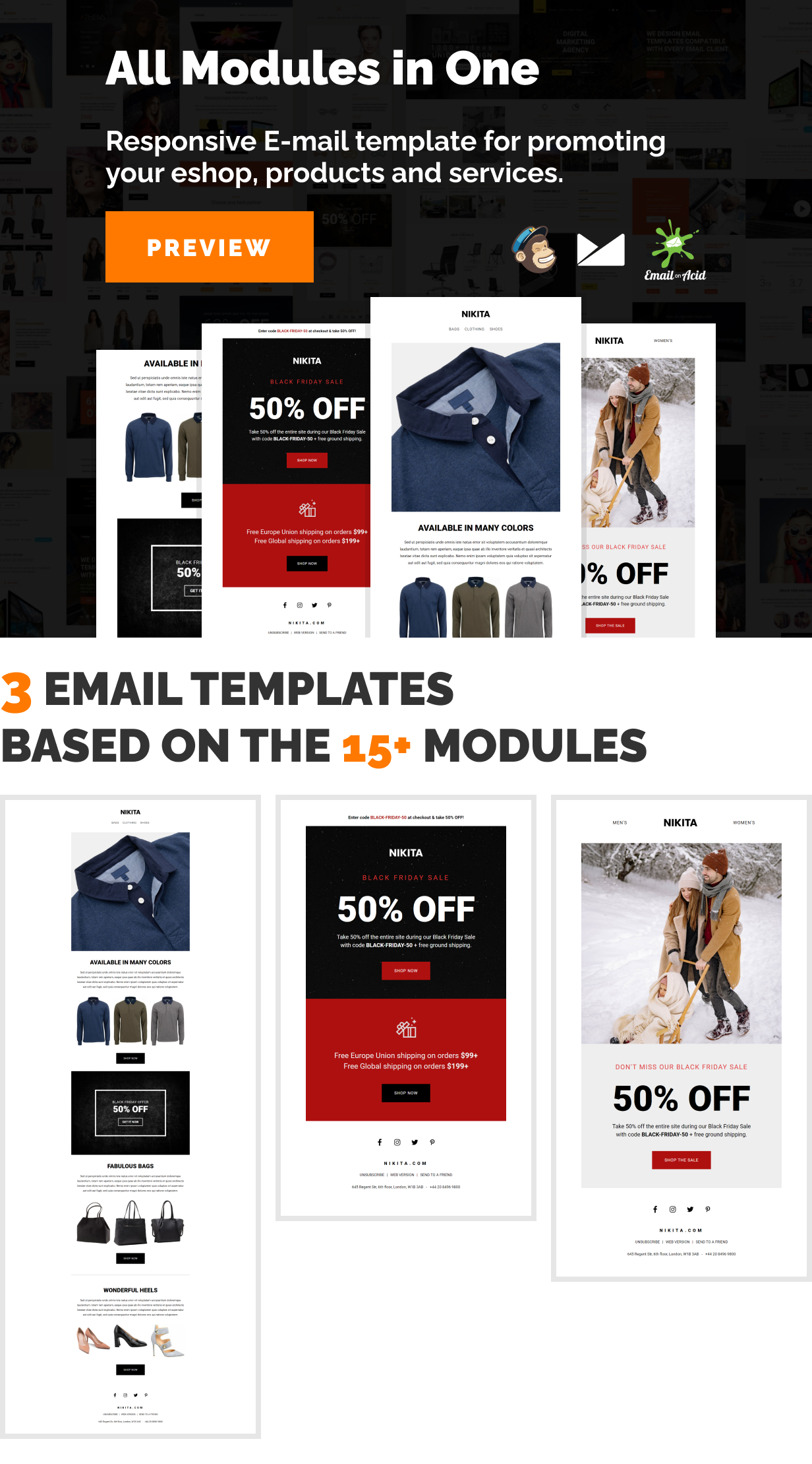 Nikita - Promotional Email Templates Set